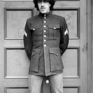 Phil Lynott of Thin Lizzy during a recording session for the groups new album Phil Lynott of Thin Lizzy during a recording session for the groups new album