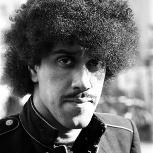 Phil Lynott, singer and bass player with the rock group Thin Lizzy Phil Lynott, singer and bass player with the rock group Thin Lizzy