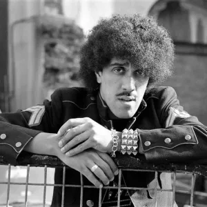 Phil Lynott, singer and bass player with the rock group Thin Lizzy Phil Lynott, singer and bass player with the rock group Thin Lizzy
