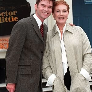 Phillip Schofield television presenter and actor June 1998 with Julie Andrews at a photo
