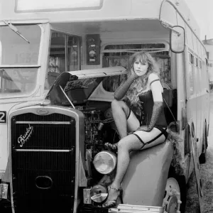 Photo shows Shakespearean actress Helen Mirren trying out her fantasy as a fairground Photo shows Shakespearean actress Helen Mirren trying out her fantasy as a fairground