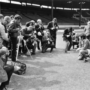 Photocall at Old Trafford for the victorious Manchester United team who defeated Benfica