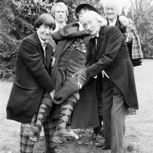 Photocall for special 90 minute Doctor Who episode titled The Five Doctors Photocall for special 90 minute Doctor Who episode titled The Five Doctors