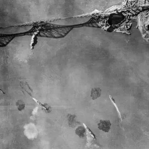 This photograph was taken by an enemy bomber during the Luftwaffe This photograph was taken by an enemy bomber during the Luftwaffe
