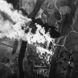 Gnome-Rhone Factory Bombing Print