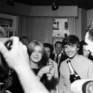 Photographer David Bailey, 27 years old, marries French actress Catherine Deneuve Photographer David Bailey, 27 years old, marries French actress Catherine Deneuve