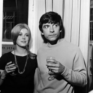 Photographer David Bailey, 27 years old, marries French actress Catherine Deneuve Photographer David Bailey, 27 years old, marries French actress Catherine Deneuve