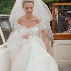 Picture shows Alison Bird, on her wedding day as she marries Gareth Southgate