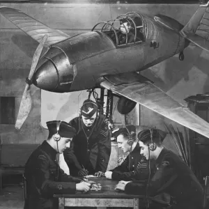 Picture shows cadets of the Wakefield 127 Squadron ATC giving landing instructions Picture shows cadets of the Wakefield 127 Squadron ATC giving landing instructions