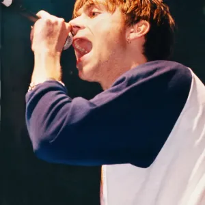 Picture shows Damon Albarn. Blur appeared at the the Cardiff International Picture shows Damon Albarn. Blur appeared at the the Cardiff International