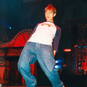 Picture shows Damon Albarn. Blur appeared at the the Cardiff International Picture shows Damon Albarn. Blur appeared at the the Cardiff International
