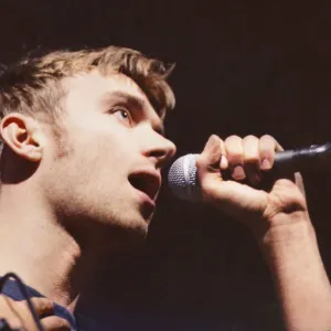 Picture shows Damon Albarn. Blur appeared at the the Cardiff International Picture shows Damon Albarn. Blur appeared at the the Cardiff International