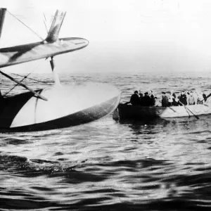 Picture shows the dramatic rescue of the crew of the Sea Venture after it was a attacked Picture shows the dramatic rescue of the crew of the Sea Venture after it was a attacked