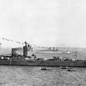 Print of the HMS Nelson battleship in 1935 Print of the HMS Nelson battleship in 1935