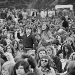 Picture shows the huge audience at London Hyde Park for a concert by Don Mclean - America Picture shows the huge audience at London Hyde Park for a concert by Don Mclean - America