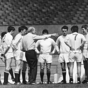 Manchester United team training print, 25th May 1968 Manchester United team training print, 25th May 1968
