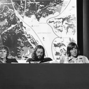 Picture shows the press conference for the successful British Everest Expedition team Picture shows the press conference for the successful British Everest Expedition team