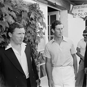 Picture shows Prince Charles (left) with his friend, possibly Guy Wildenstein