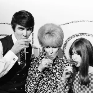 Print of a 1966 New Year's Eve party scene