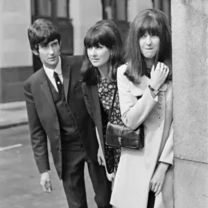 Print of Cathy McGowan with her brother and sister, taken 14th September 1965