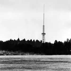 The picture shows some of the steel towers, erected by environmentalists The picture shows some of the steel towers, erected by environmentalists