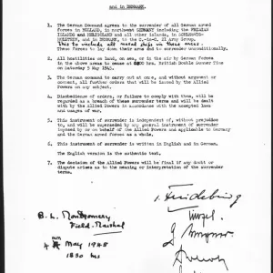 Print of the Instrument of Surrender Print of the Instrument of Surrender