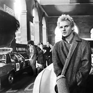A picture of Sting (Gordon Sumner) of The Police at Newcastle Central Station in 1980