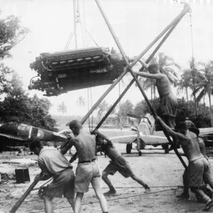 Picture taken at a New Zealand Air Force base in the Solomon Islands Picture taken at a New Zealand Air Force base in the Solomon Islands