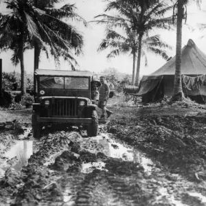 Picture taken at a New Zealand Air Force base in the Solomon Islands Picture taken at a New Zealand Air Force base in the Solomon Islands