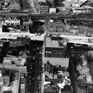 Pictured from the air, the bridge across Albert Road, which forms part of the new A66 Pictured from the air, the bridge across Albert Road, which forms part of the new A66