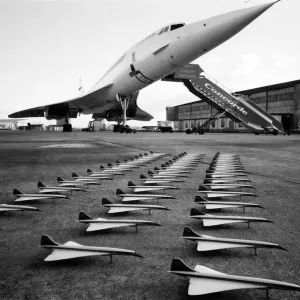 Fairford Airfield, Home of Concorde Test Centre Print 1972