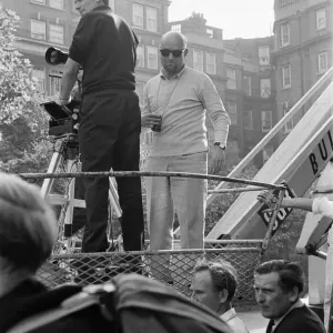 Pictured, camera crew on the set of the film Darling Pictured, camera crew on the set of the film Darling