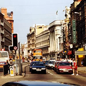 Pictured is traffic on St Mary Street in 1996 which is causing pollution