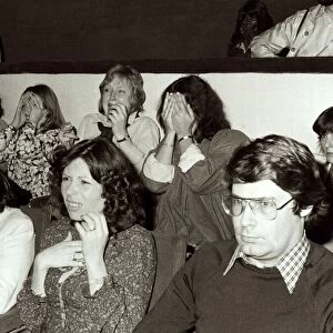 Pictures taken of audience reactions during the first screening of Sci-Fi Horror Film