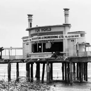 Pier Bandstand at Weymouth in Dorset is due for demolition, Sunday 4th May 1986 Pier Bandstand at Weymouth in Dorset is due for demolition, Sunday 4th May 1986