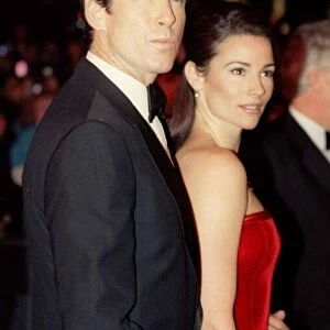 Pierce Brosnan star of the film arrives for the Royal Premiere of the latest James Bond