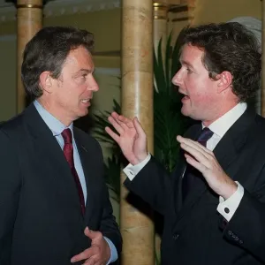 Piers Morgan and Tony Blair May 1999 at the Dorchester Hotel for the Mirror Pride Piers Morgan and Tony Blair May 1999 at the Dorchester Hotel for the Mirror Pride