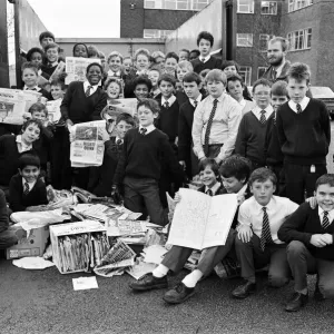 Almondbury High School Paper Recycling Print
