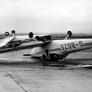 The Piper Tomahawk aircraft Print, Cardiff Airport 1987