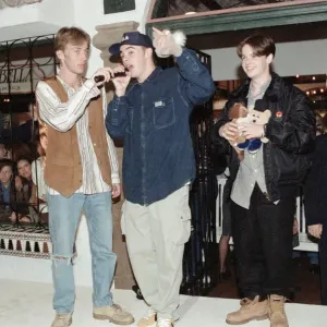 PJ and Duncan, pictured at an event in Sheffield in 1994