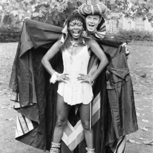 Play Away, photo-call with presenters Brian Cant and Floella Benjamin Play Away, photo-call with presenters Brian Cant and Floella Benjamin
