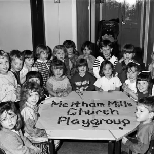 Play pennies... these children wrote the name of their playgroup with coins instead of a Play pennies... these children wrote the name of their playgroup with coins instead of a