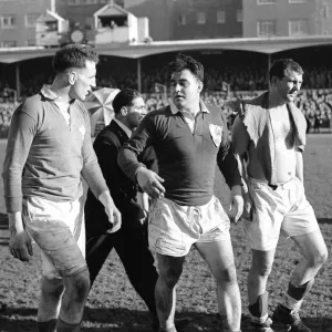 Wales v France 1950 Five Nations Championship Print