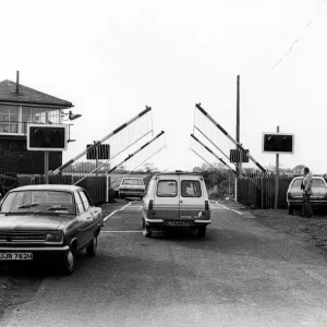 The Plessey Level Crossing CCTV Print 27th October 1977 The Plessey Level Crossing CCTV Print 27th October 1977