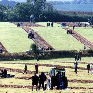 Ploughing - Straight and narrow... The furrows left by competing ploughmen