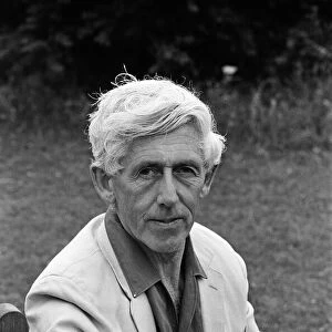 Poet Vernon Watkins at home in Southgate, Swansea. 28th July 1967