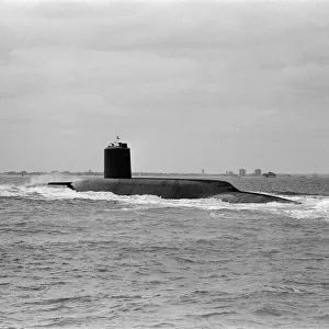 Polaris submarine HMS Resolution. 21st May 1970
