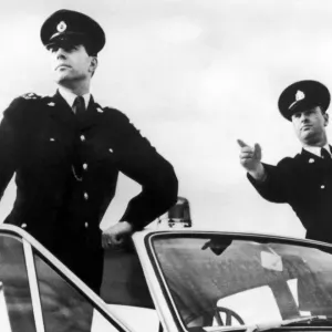 Polizist Roger Willey (links) und Polizeikommissar Clifford Waycott, die behaupten sie haben einen