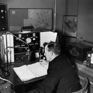 Allerton Police Wireless Broadcasting Station Print 1938 Allerton Police Wireless Broadcasting Station Print 1938