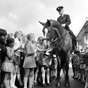 Police horses display at Norton Junior School. 1972 Police horses display at Norton Junior School. 1972